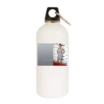 Alyssa Milano White Water Bottle With Carabiner