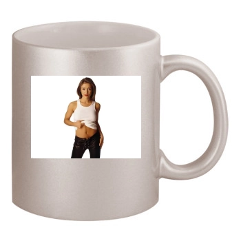 Alyssa Milano 11oz Metallic Silver Mug