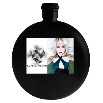 Alyssa Milano Round Flask