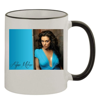 Alyssa Milano 11oz Colored Rim & Handle Mug