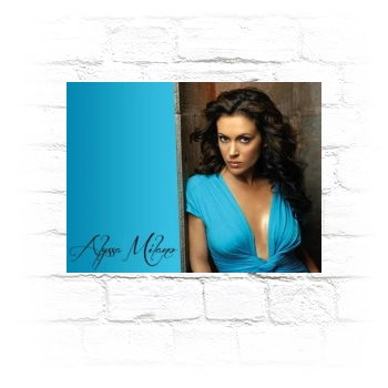 Alyssa Milano Metal Wall Art