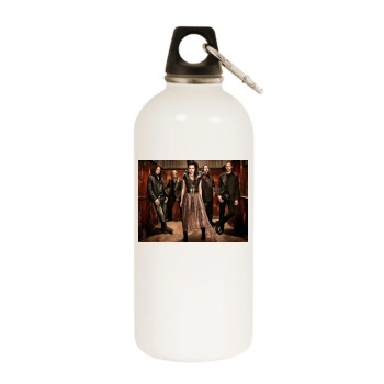 Amy Lee White Water Bottle With Carabiner