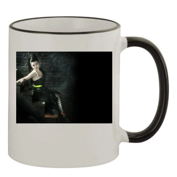 Amy Lee 11oz Colored Rim & Handle Mug