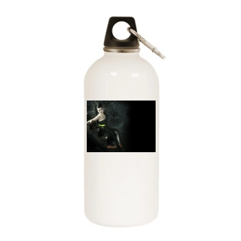 Amy Lee White Water Bottle With Carabiner