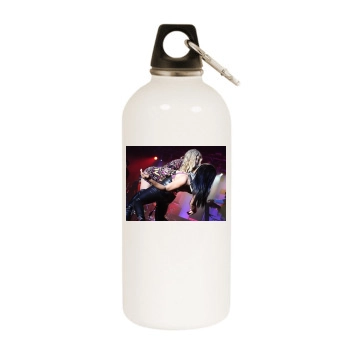 Fergie White Water Bottle With Carabiner