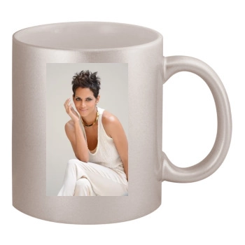 Halle Berry 11oz Metallic Silver Mug