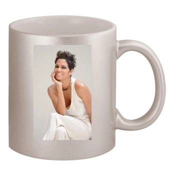 Halle Berry 11oz Metallic Silver Mug