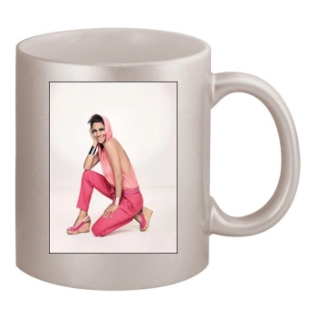 Halle Berry 11oz Metallic Silver Mug