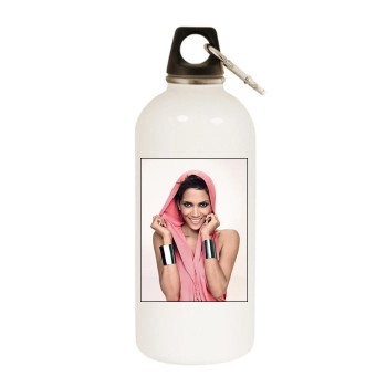 Halle Berry White Water Bottle With Carabiner