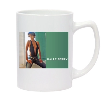 Halle Berry 14oz White Statesman Mug