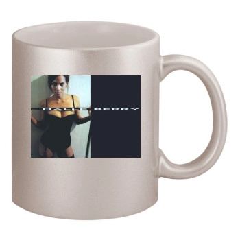 Halle Berry 11oz Metallic Silver Mug