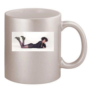 Halle Berry 11oz Metallic Silver Mug