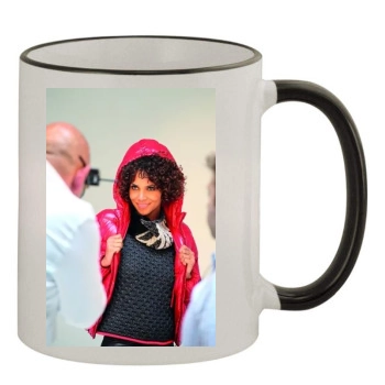 Halle Berry 11oz Colored Rim & Handle Mug