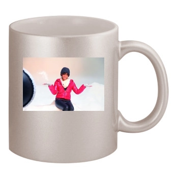 Halle Berry 11oz Metallic Silver Mug