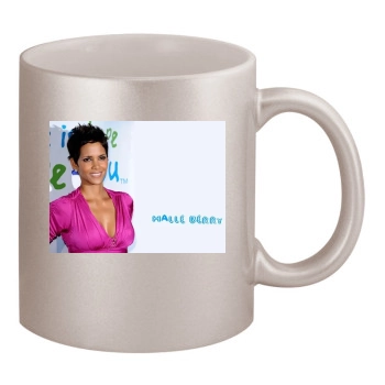 Halle Berry 11oz Metallic Silver Mug