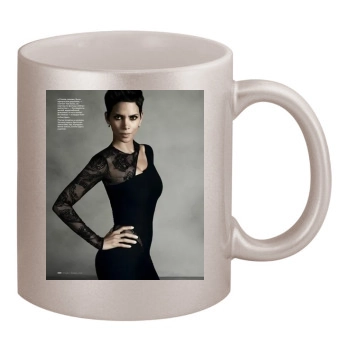 Halle Berry 11oz Metallic Silver Mug