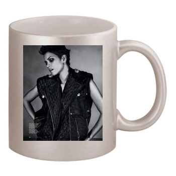 Halle Berry 11oz Metallic Silver Mug