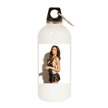 Hana Nitsche White Water Bottle With Carabiner