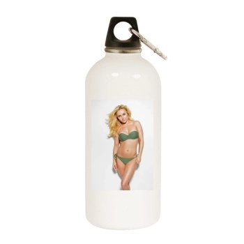 Hayden Panettiere White Water Bottle With Carabiner