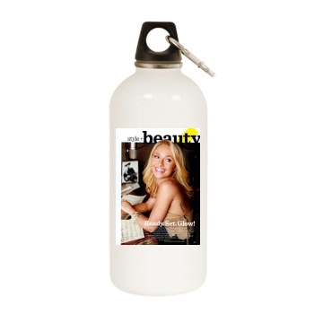 Hayden Panettiere White Water Bottle With Carabiner