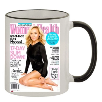 Hayden Panettiere 11oz Colored Rim & Handle Mug