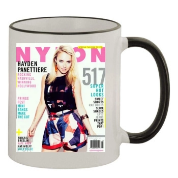 Hayden Panettiere 11oz Colored Rim & Handle Mug