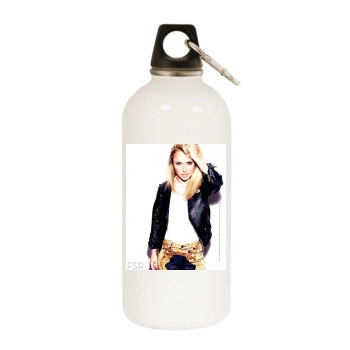 Hayden Panettiere White Water Bottle With Carabiner