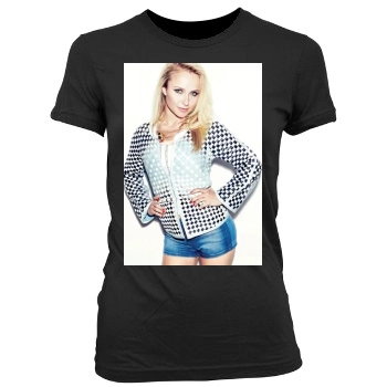 Hayden Panettiere Women's Junior Cut Crewneck T-Shirt