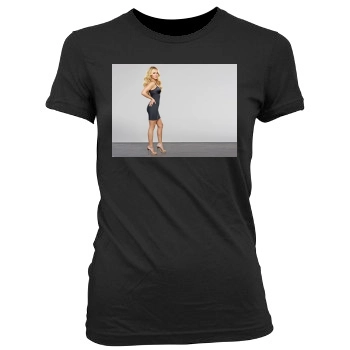 Hayden Panettiere Women's Junior Cut Crewneck T-Shirt