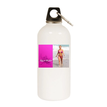 Hayden Panettiere White Water Bottle With Carabiner