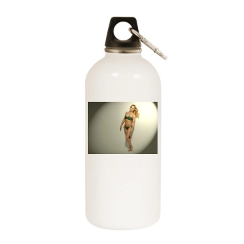 Hayden Panettiere White Water Bottle With Carabiner