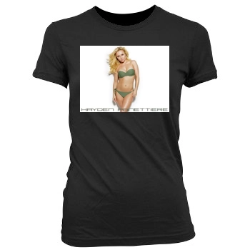 Hayden Panettiere Women's Junior Cut Crewneck T-Shirt