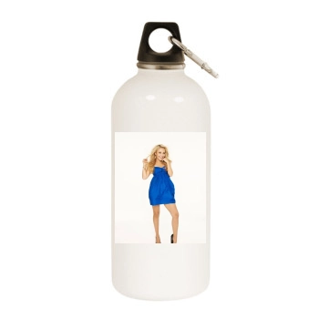 Hayden Panettiere White Water Bottle With Carabiner