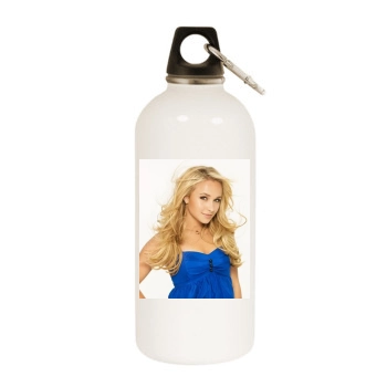 Hayden Panettiere White Water Bottle With Carabiner