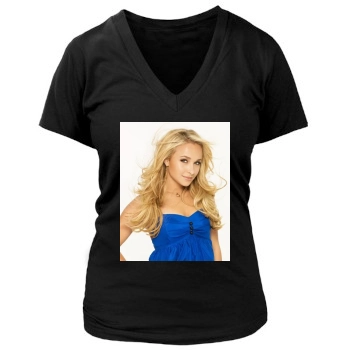 Hayden Panettiere Women's Deep V-Neck TShirt