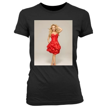 Hayden Panettiere Women's Junior Cut Crewneck T-Shirt