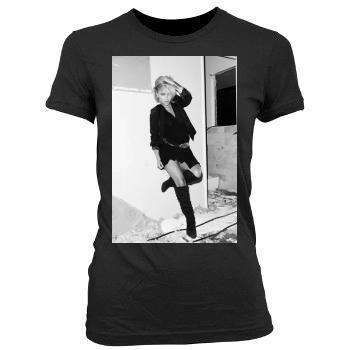 Hayden Panettiere Women's Junior Cut Crewneck T-Shirt