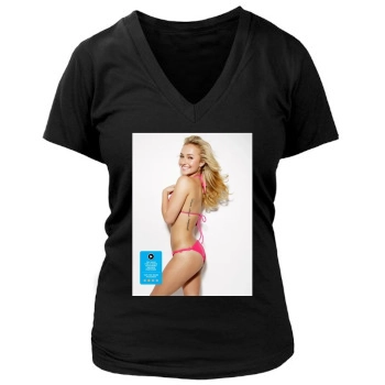 Hayden Panettiere Women's Deep V-Neck TShirt