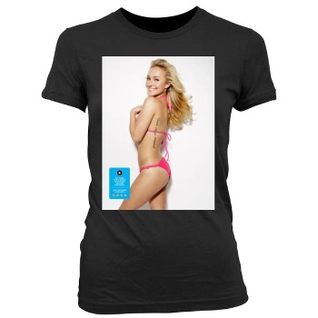 Hayden Panettiere Women's Junior Cut Crewneck T-Shirt