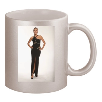 Heidi Klum 11oz Metallic Silver Mug