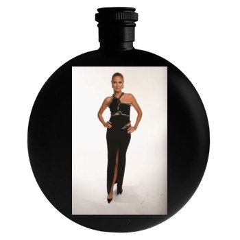 Heidi Klum Round Flask