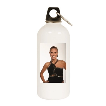 Heidi Klum White Water Bottle With Carabiner