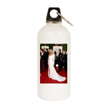 Heidi Klum White Water Bottle With Carabiner