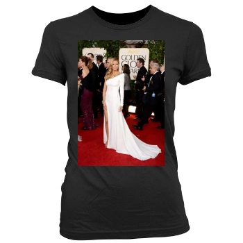 Heidi Klum Women's Junior Cut Crewneck T-Shirt