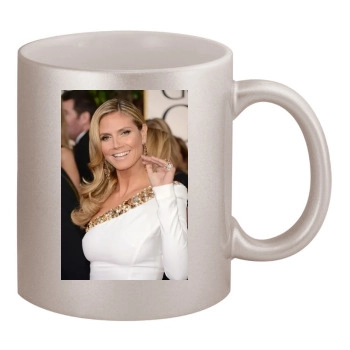 Heidi Klum 11oz Metallic Silver Mug