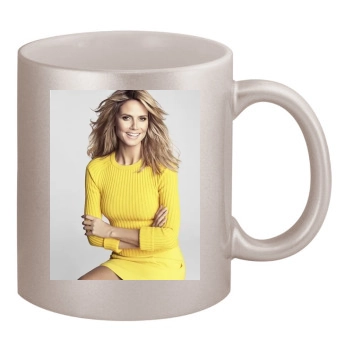 Heidi Klum 11oz Metallic Silver Mug