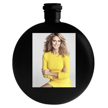 Heidi Klum Round Flask