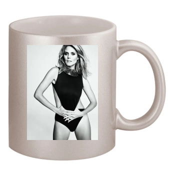 Heidi Klum 11oz Metallic Silver Mug