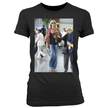 Heidi Klum Women's Junior Cut Crewneck T-Shirt