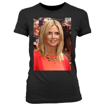 Heidi Klum Women's Junior Cut Crewneck T-Shirt